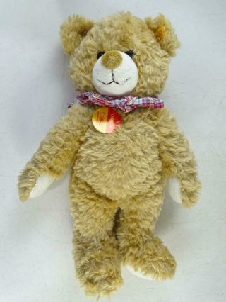 Vintage Steiff Germany Teddy Bear 11 " Tall Baby Soft Scarf W/ Tags Stuffed