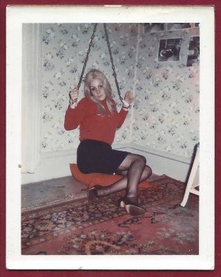 1960s Vintage Risque Polaroid Photo Teri Martine Tied Up Kinbaku Kidnapped Pinup