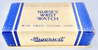 Awesome Ww2 Era Sweep Second Ingersoll Nurses Wristwatch
