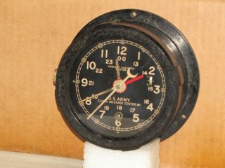 Chelsea U.  S.  Army M1 Message Center Clock 4 1/2 " Dial 1943 World War 2