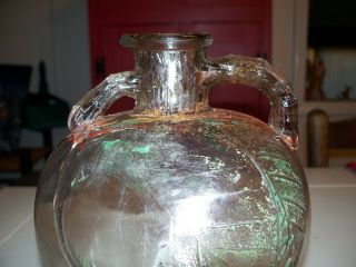 Vintage Jug White House Apple Cider Vinegar Glass Bottle 1/2 Gallon 8 " W/spout