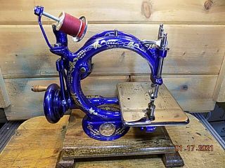Antique Hand Crank Willcox Gibbs sewing machine.  RESTORED 1880 2