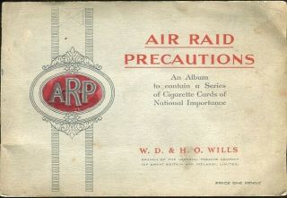 Tobacco Card Album & Cards,  Wd & Ho Wills,  Air Raid Precautions,  Bomb Shelter,  1938