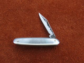 Vintage Antique Folding Pocket Knife Voos Usa Miniature Pearl 1920s Old Wow