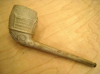 Crystal Palace 1851 Exposition Worlds Fair Souvenir Clay Cadger Show Pipe Vg,