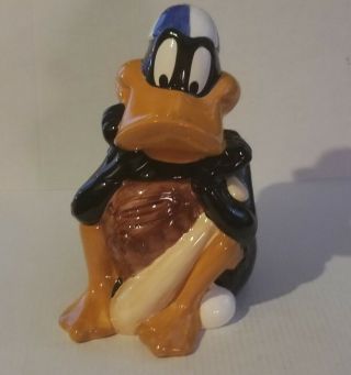 Vintage Daffy Duck Cookie Jar Baseball Looney Tunes 1993 Warner Bros Ceramic