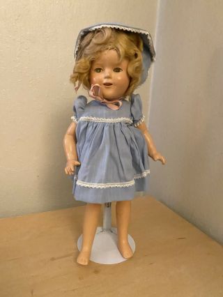 1930s 16 " Compo Ideal Shirley Temple Doll Soft Hair Wig