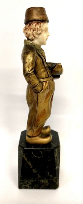 Antique Art Deco Bronze Model of a boy in the manner of Dimitri Chiparus 4