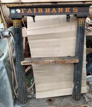 Vintage Antique Fairbanks Flush Platform Scale (not Complete)