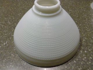 Vintage Milk Glass Basket Weave Corning Floor Lamp Globe Torchiere Replacement