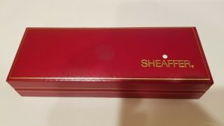 Vintage Sheaffer White Dot Ball Point Pen Black Tone Pen In Red Box