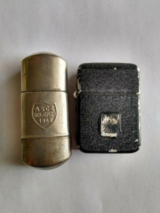 2 Vintage Wwii Military Trench Service Lighters
