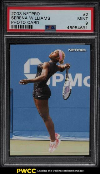 2003 Netpro Tennis Serena Williams Rookie Rc 2 Psa 9