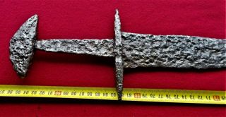 medieval sword viking iron helmet iron sculpture antiqe picture 6