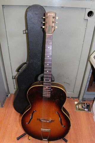 Vintage Gibson Guitar 1956 - 1957 Model L - 48 Archtop Acoustic Guitar Sunburst