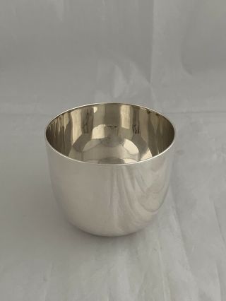 Large Solid Silver Tumbler Cup Beaker 1912 London Hawksworth,  Eyre & Co Sterling