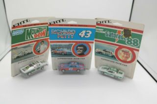 3 Vintage Ertl Nascar 1/64 Richard Petty Darrell Waltrip Bobby Allison 43 88 Stp