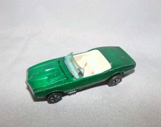 Vintage 1967 Hot Wheels Redline Custom Firebird - Green With Light Interior