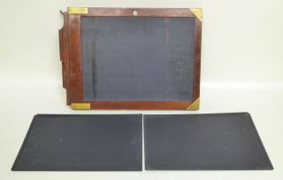 Antique Thornton Pickard Dark Slide (plate Holder) 1/1 Plate For Vintage Cameras