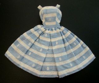 Vintage Barbie: Suburban Shopper 969 Blue & White Striped Sun Dress