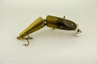 Vintage Creek Chub Jointed Pikie Minnow Antique Fishing Lure JJ9 3