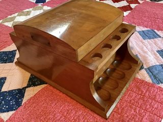 ALFRED DUNHILL OF LONDON TOBACCO HUMIDOR / PIPE RACK HOLDER 3