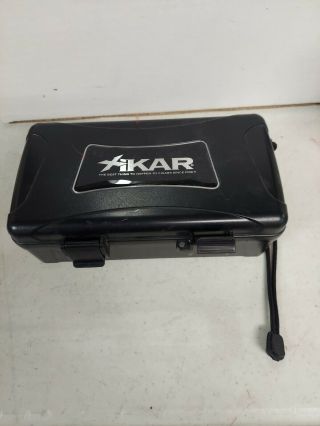 Xikar Cigar Travel Carry Case: Humidifier,  Watertight,  With Lighter And Cutter