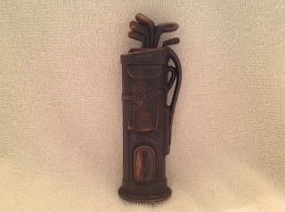 Vintage Negbaur Bronze Golf Bag Table Lighter