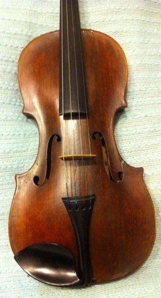 Old Violin Labeled Nicolaus Amatus Fecit In Cremona 1662