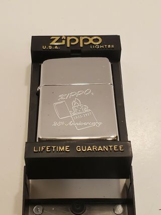 1993 25th Anniver Zippo Lighter 1932 - 1957 In Case