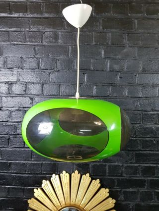 N°581 Ufo Lampe Luigi Colani - Space Age Design Deco Loft 70 - Green