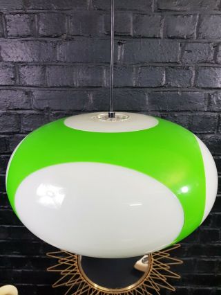 N° 621 Ufo Lamp Luigi Colani - Space Age Design Deco Loft 70 - Green