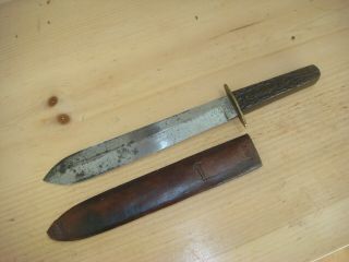 Antique Bridgeport Gun Implement Co.  Massive Bowie Knife