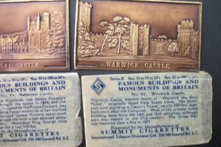 Summit Cigarette Tobacco Cards Famous Buildings and Monuments 1934 Embossed 2