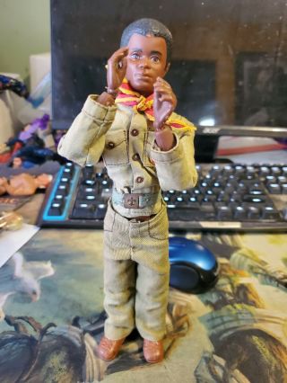 Vintage Kenner Boy Scouts Doll Black African American Steve Action 9 1/2 " Doll