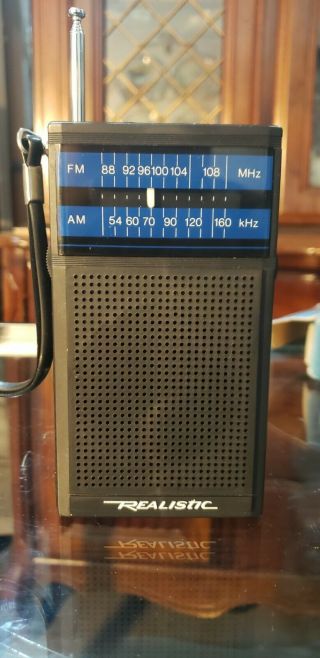 Am Fm Realistic Pocket Radio Vintage 2