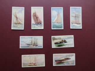 Yachts & Motor Boats Issued 1930 By Ogdens Set 50