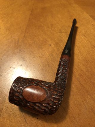 The Tinder Box Estate Pipe Meerschaum Lined Rusticated Billiard
