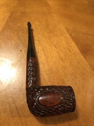 The Tinder Box Estate Pipe Meerschaum Lined Rusticated Billiard 2