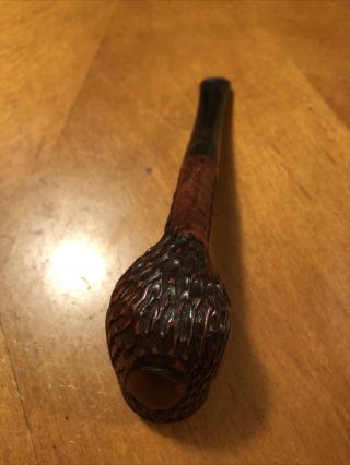 The Tinder Box Estate Pipe Meerschaum Lined Rusticated Billiard 3