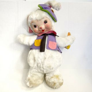Vintage Rushton Rubber Face Rabbit Artist Bunny Doll Plush Rushton Htf Read