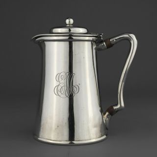 Antique Tiffany & Co.  Solid Sterling Silver Hot Water Jug.  Circa.  1900