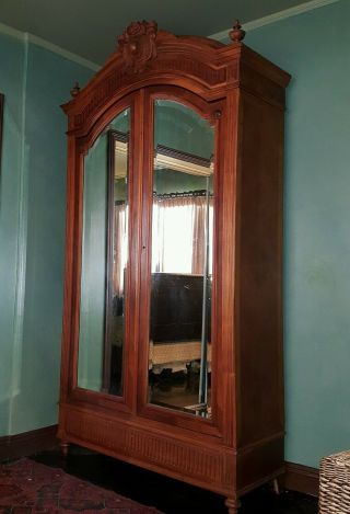 To 750 Antique Armoire French 15th Century Louie.  51 " W X 8 