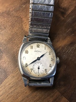 (11) Vintage Rotary Ww2 Military Style Gents Wristwatch