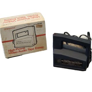 Vintage Realistic High Power Video / Audio Tape Eraser 44 - 233a -