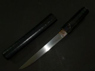 Tanto (sword) W/white Sheath : Edo : 12.  6 × 7.  1 " 220g