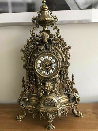 Antique Franz Hermle Imperial Ormolu Mantle Clock