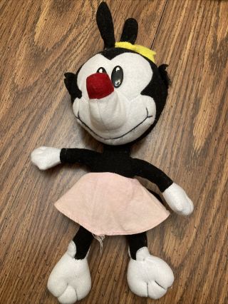 Vintage 1996 Avon Animaniacs Dot 13” Plush Toy Doll Stuffed Animal Warner Bros