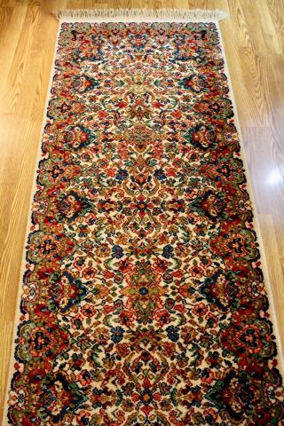 Karastan Floral Kirman 700 - 742 Wool Runner Area Rug Carpet 2 