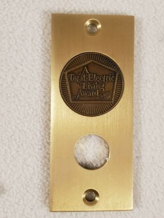 Vintage Brass Doorbell Cover Plate A Total Electric Living Award